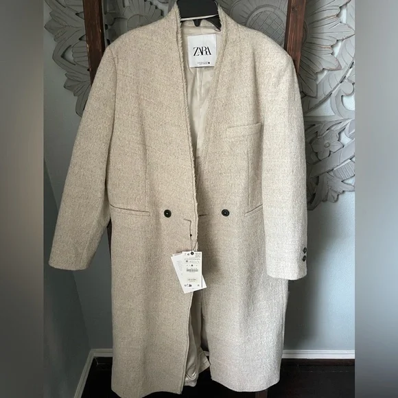 Zara coat- premium fabrics NWT - Picture 1 of 6